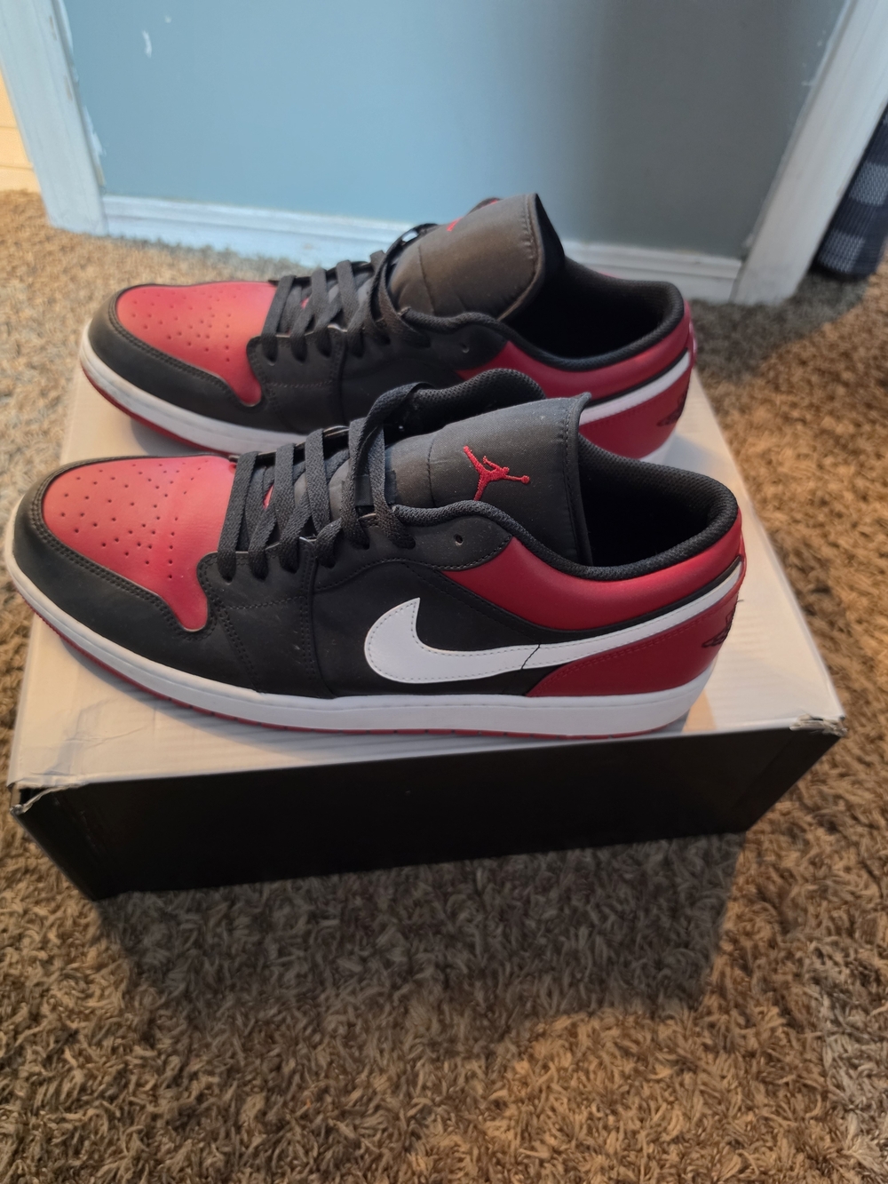 Nike Air Jordan 1 Low - Black/Red/White Men’s Sneakers